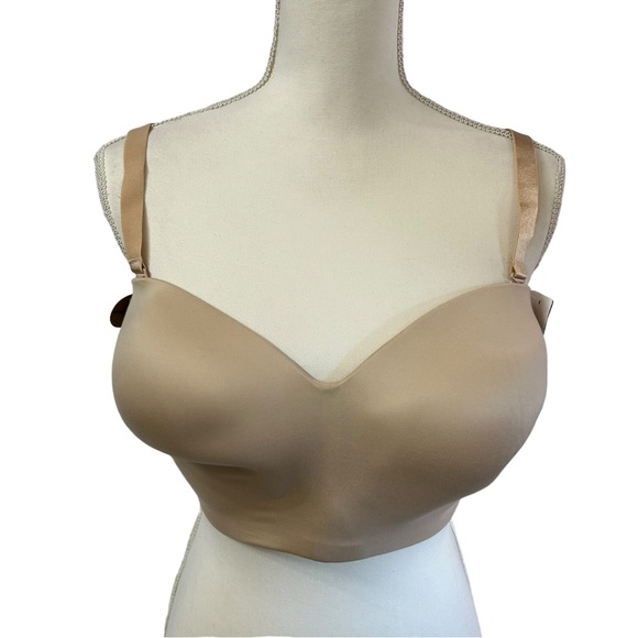 WACOAL women’s 38DDD wirefree convertible strapless tan bra style 854372 NWT - Picture 2 of 11